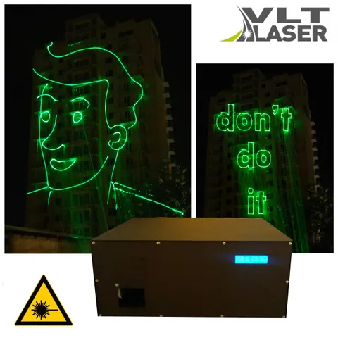 VLT Green 2 400 Pro Termo — all-weather advertising laser projector