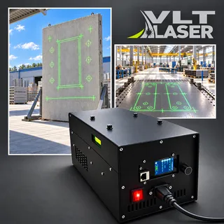 VLT LD Techno Pro Light+ — high-brightness precision laser projector for outdoor use and large work areas