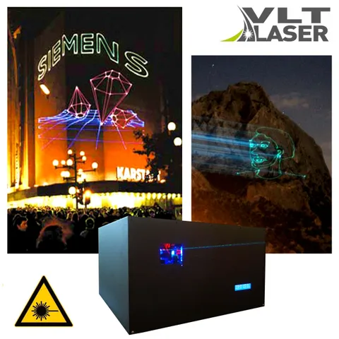 VLT RGB 24 000 Pro Termo — all-weather advertising laser projector