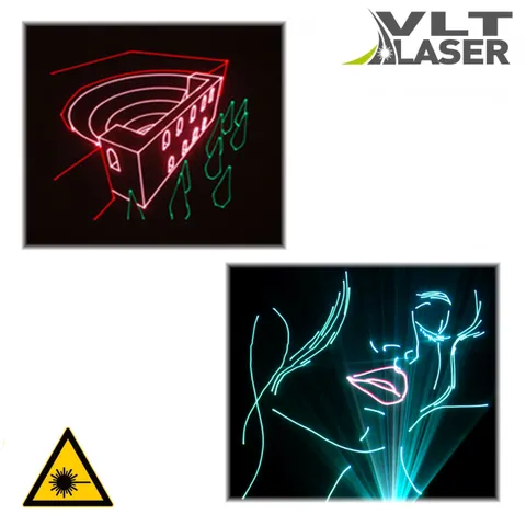 Laser graphics production — for VLT Laser projectors only