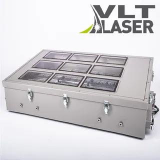 Зенитная лазерная система "луч в небо". Лучевой всепогодный лазерный прожектор. VLT LD Green 5000 Sky Ranger